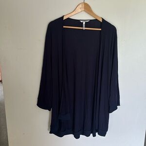 2x- Navy open front cardigan